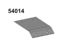 004-54014 54014 Dakpaneel aluminium oranje